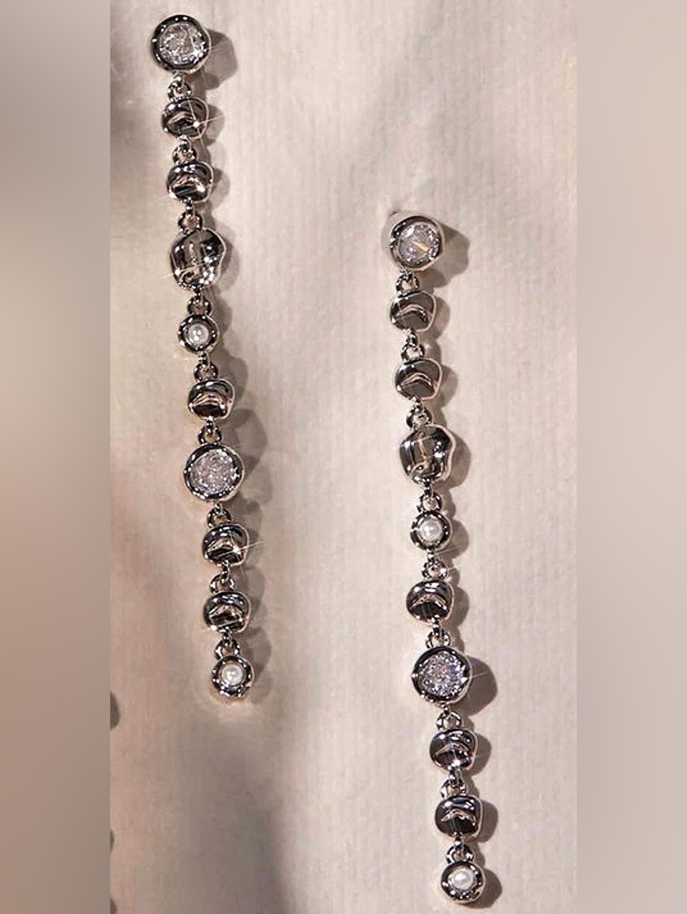 Eclectic Drop Studs Silver |LUVAJ